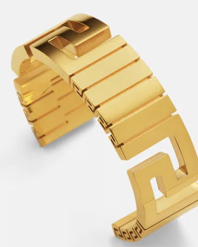 Versace Greek Brass Bracelet In Gold