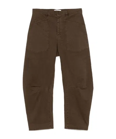 Nili Lotan Casual Pants With Belt Loops In Brown
