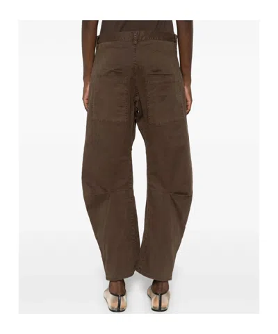 Nili Lotan Casual Pants With Belt Loops In Brown