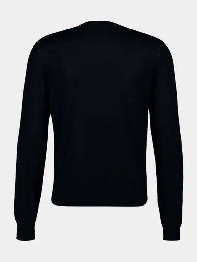 Tom Ford Crewneck Long-sleeved Pullover In Black