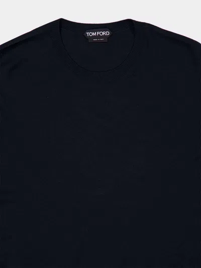 Tom Ford Crewneck Long-sleeved Pullover In Black