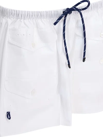 Miu Miu Patterned Midi Skirt In White