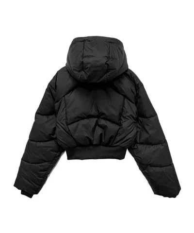 Adidas Originals Adidas By Stella Mccartney Cropped Quilted Jacket In Black