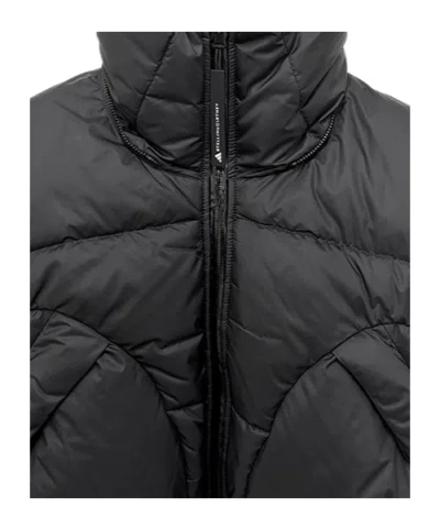 Adidas Originals Adidas By Stella Mccartney Cropped Quilted Jacket In Black