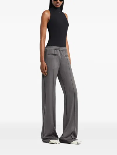 Courrèges Logo Track Pants In Gray