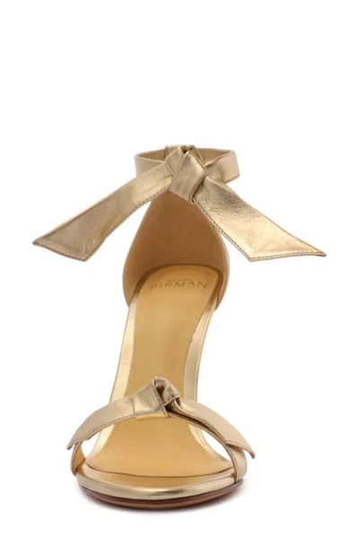 Alexandre Birman Clarita Ankle Tie Sandal In Animal Print