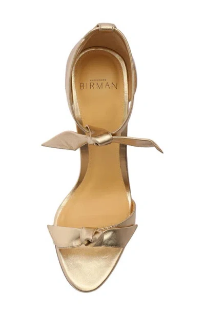 Alexandre Birman Clarita Ankle Tie Sandal In Animal Print