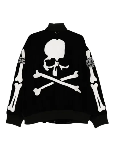 Mastermind Japan Embroidered Bomber Jacket In Black