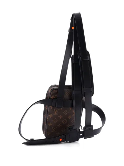 Pre-owned Louis Vuitton Solar Ray Utility Harness Bag Monogram Canvas Crossbody Bag In Black