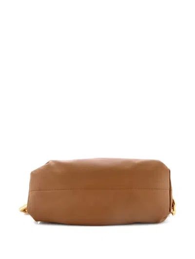 Pre-owned Bottega Veneta The Chain Pouch Leather Shoulder Bag In Brown