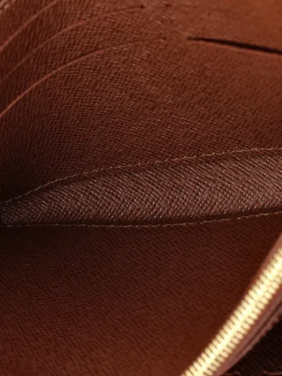 Pre-owned Louis Vuitton Sarah Wallet Nm Monogram Canvas Small Wallets In Brown