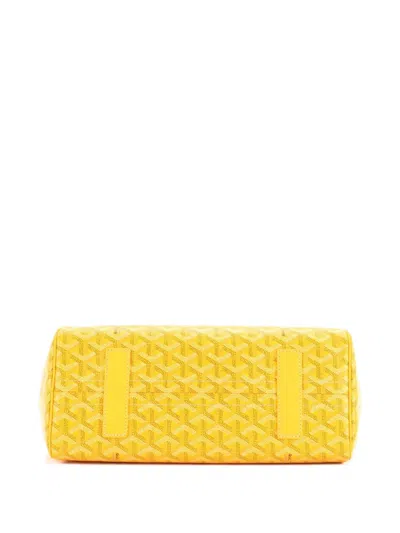 Pre-owned Goyard Rouette Bag Coated Canvas Pm Shoulder Bag In Yellow