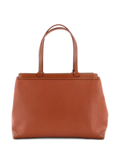 Pre-owned Goyard Bellechasse Bag Leather Pm Shoulder Bag In Brown