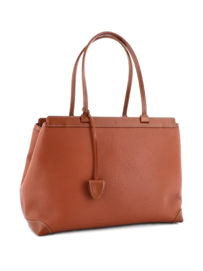 Pre-owned Goyard Bellechasse Bag Leather Pm Shoulder Bag In Brown