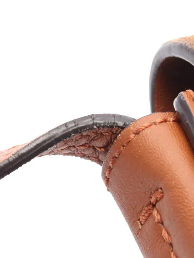 Pre-owned Chloé 2010-2025 Small Suede Calfskin Faye Crossbody Bag In Brown