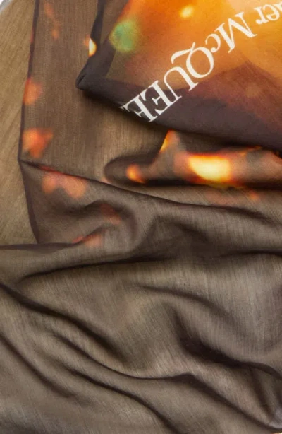 Alexander Mcqueen Mcqueen Sci-fi Iris Cotton & Silk Square Scarf