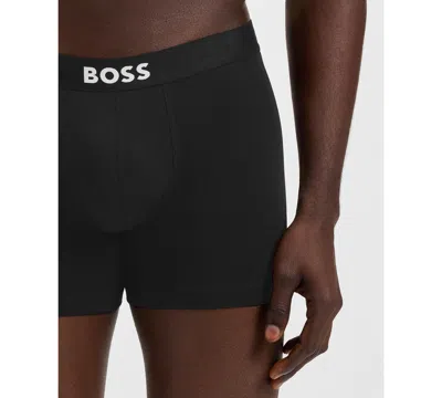 Hugo Boss Boss Men's One Boxer Trunks, 3-pack In Black