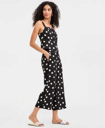 On 34th Women's Dot Culotte Pants, Macy's Exclusive In Black