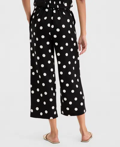 On 34th Women's Dot Culotte Pants, Macy's Exclusive In Black