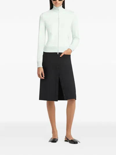 Courrèges Zip-up Logo-detail Sweatshirt In Multi