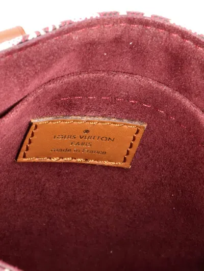 Pre-owned Louis Vuitton Petit Sac Plat Bag Limited Edition Since 1854 Monogram Jacquard Crossbody Bag In Brown