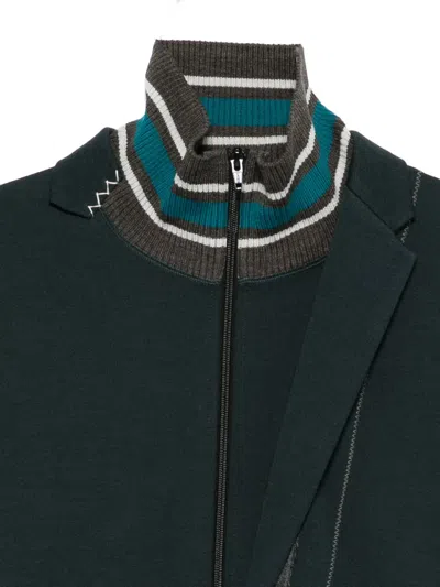 Kolor Zip-up Track Jacket In Animal Print