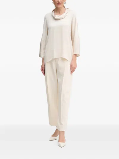 Joseph Ribkoff Cowl-neck Button Blouse In Multi