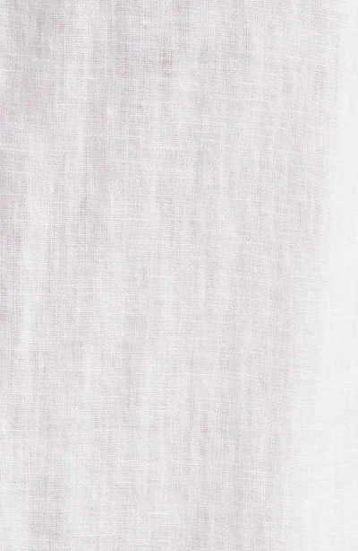 Polo Ralph Lauren Piece Dye Linen Short Sleeve Button-down Shirt In White