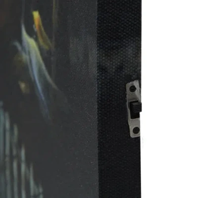 Northlight Led Lighted Haunted House Halloween Canvas Wall Art In Black