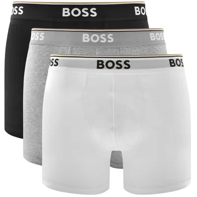 Hugo Boss Boss Underwear 3 Pack Long Boxer Briefs In Multi