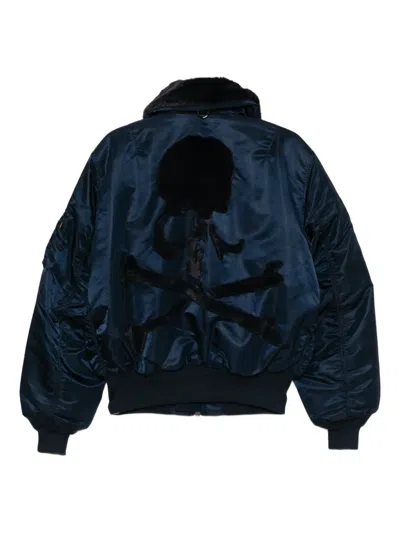 Mastermind Japan Mastermind World X Alpha Industries B-15 Flight Jacket In Blue