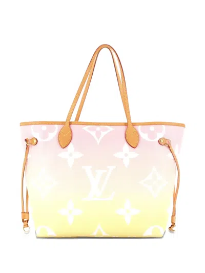 Pre-owned Louis Vuitton Neverfull Nm By The Pool Monogram Giant Mm Tote Bag In Multi