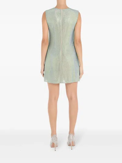 Celia Kritharioti Crystal-embellished Minidress In Blue