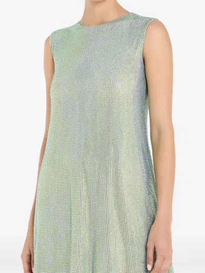 Celia Kritharioti Crystal-embellished Minidress In Blue