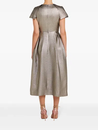 Dice Kayek Panelled Dress In Gray
