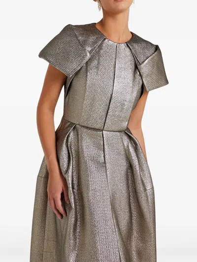 Dice Kayek Panelled Dress In Gray