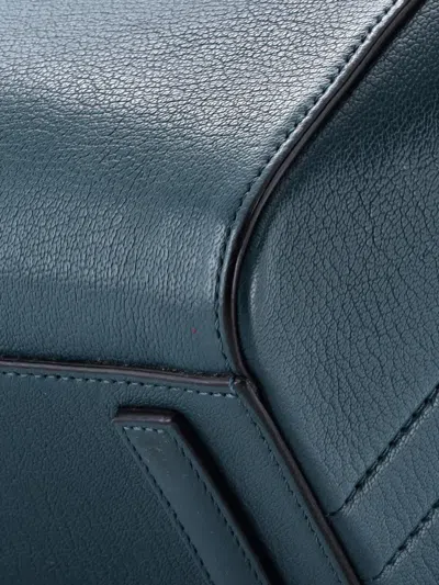 Pre-owned Givenchy Antigona Bag Leather Mini Crossbody Bag In Blue