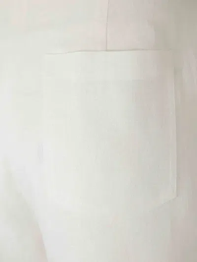 Andres Otalora Flared Wide-leg Trousers In White