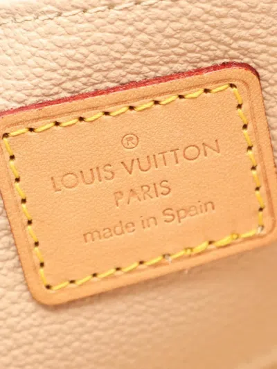Pre-owned Louis Vuitton 2002 Monogram Cosmetic Pouch In Brown