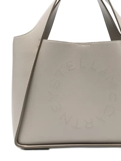 Stella Mccartney Green Polyurethane Polyamide Tote Bag In Neutral