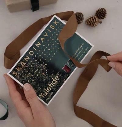 Skandinavisk Yuletide Scented Candle Giftset 65g X 2 In Red