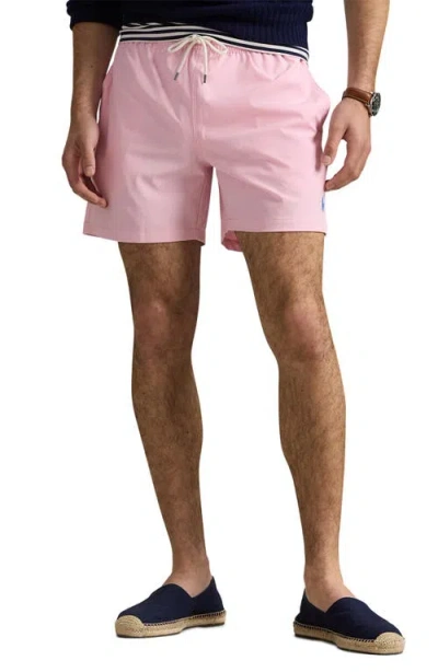 Polo Ralph Lauren Traveler Swim Trunks In Pink