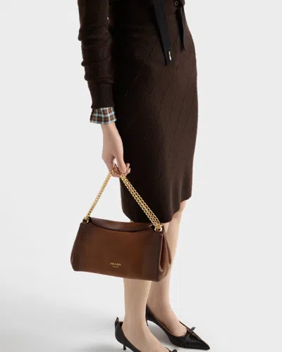 Prada Rock Aus Kaschmirstrick Mit Lochmuster In Black