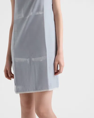 Prada Slipkleid Aus Samt In Blue