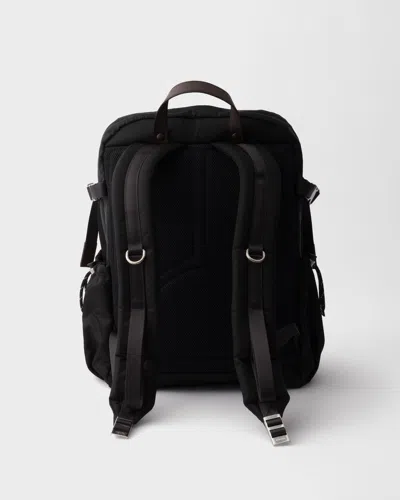 Prada Versatile Backpack With Multiple Storage Options In Black