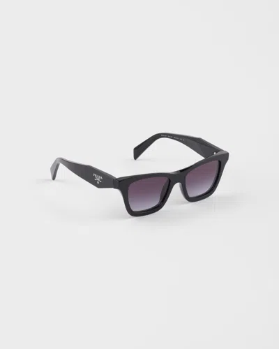 Prada Square-frame Sunglasses In Black