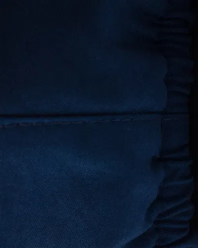 Prada Lettering-embroidered Baseball Cap In Blue