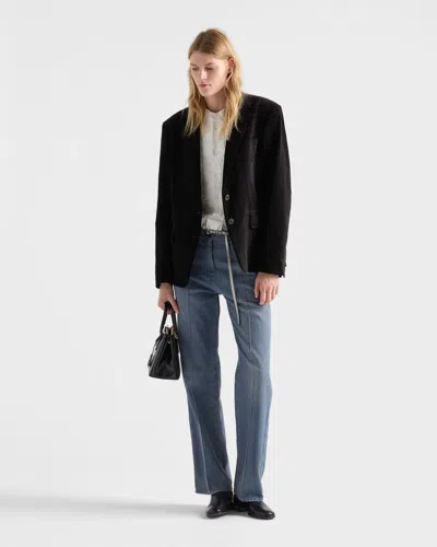 Prada Jeans Aus Gewaschenem Denim In Blue
