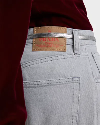 Prada Jeans Aus Gewaschenem Denim In Gray