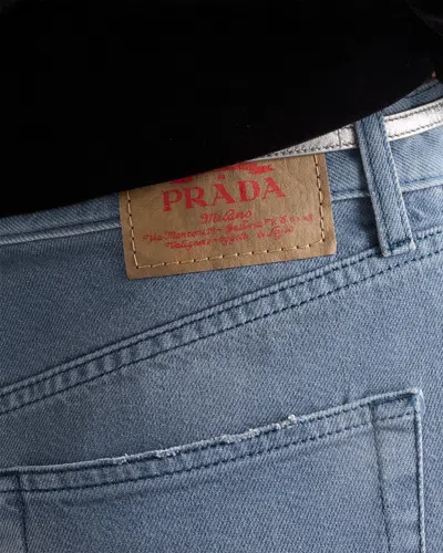 Prada Jeans Aus Gewaschenem Denim In Blue